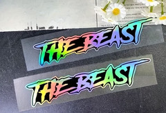 1X THE BEAST Car Van EV Bumper Window Laptop Wall Funny Vinyl Decal Sticker