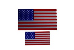 3D Metal American Flag Decal Sticker Emblem (Combo Pack)