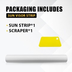 Car Window Strip Sun Visor Tint Film Front UV Shade Windshield DIY Decal Banner