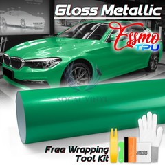 Gloss Metallic Emerald Green PPF TPU Paint Protection Film Dry Wet Vinyl Wrap