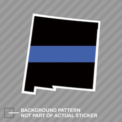 New Mexico State Shaped The Thin Blue Line Sticker Decal Vinyl police NM