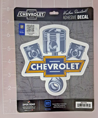 Chevrolet Adhesive Vinyl Decal 5″X5 1/2″ Sticker for Car or Window