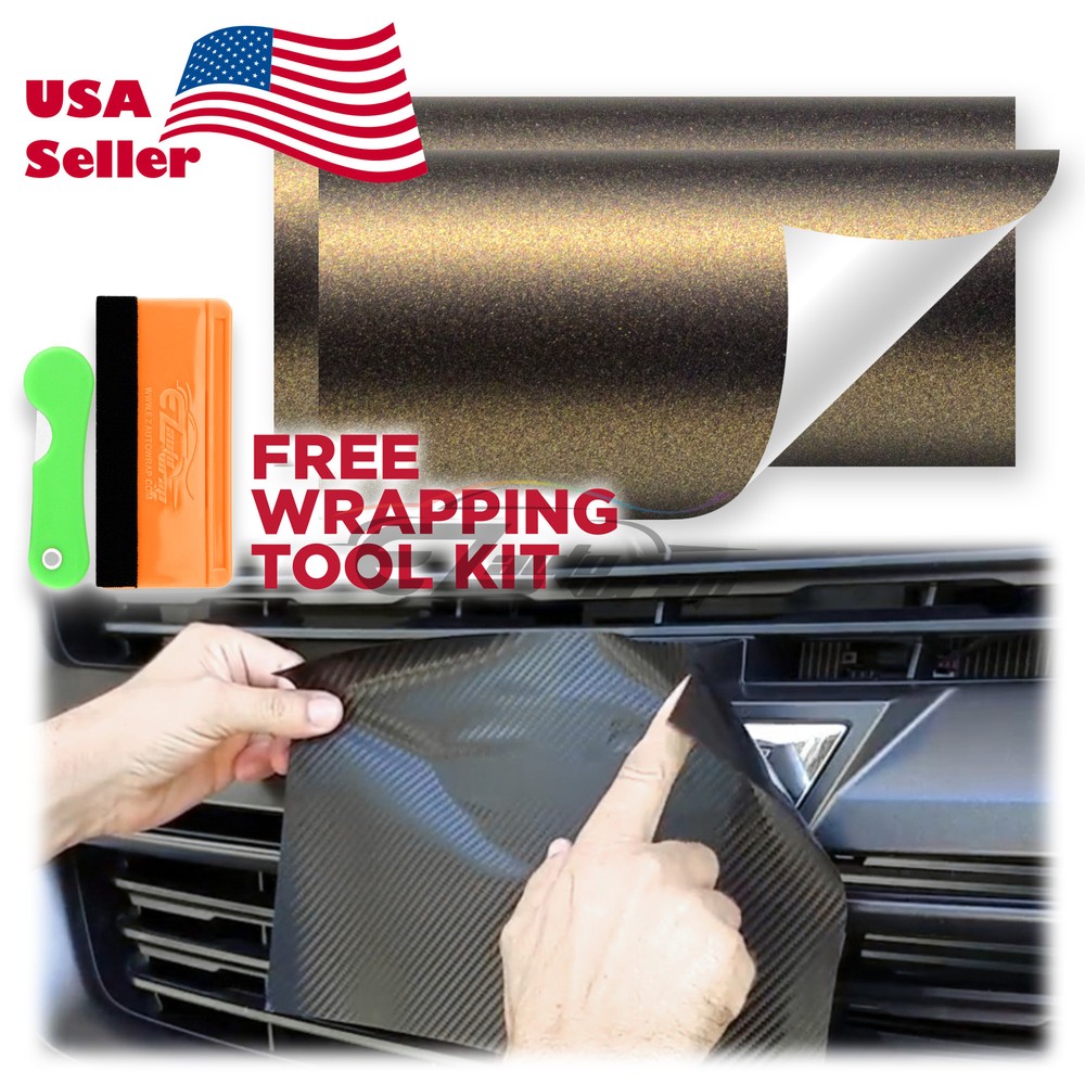 PET Matte Metallic Vinyl Wrap For Chevy Bowtie Emblem Overlay Film Decal Sticker