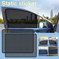2x Car Side Window Mesh Film Static Sunshade Net Sun Shade Sticker UV Protection