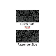 Topographic Map topo design Decal for Toyota Sequoia TRD Pro 2023-2024 TX1