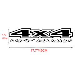 2Pcs 4X4 Off Road Rear Trunk Side Fender Truck Decal Sticker For Truck Pickup