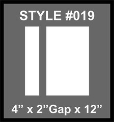 Dual Racing Stripes [3x] 4″ , 2″, 12″ x 68″ Self Healing Vinyl Fits All Vehicles