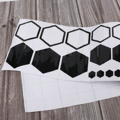 2 Set Honeycomb Car Decals Vinyl Graphics Hexagonal Sticker DIY Car Body Sticker