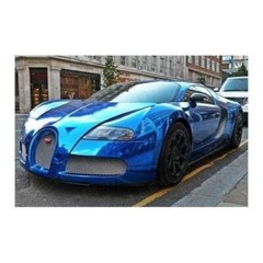 Avery Dennison SF100 Conform Chrome Blue Flexible Vinyl Car Wrap Film | 256-S