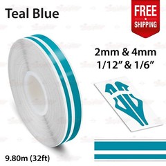 TEAL BLUE Roll PIN STRIPE Car Striping Line TAPE Decal Adhesive Vinyl Sticker