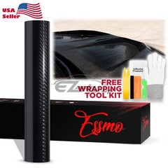 PPF NANO TPF Carbon Fiber Gloss 9D Black Paint Protection Film Dry Apply Vinyl