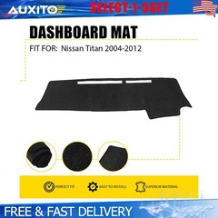 Black Dashboard Mat Pad Cover for Nissan Titan 2004-2012 Left Hand Drive 1-5X