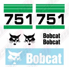 Bobcat 751 Skid Steer Set Vinyl Decal Sticker – Aftermarket