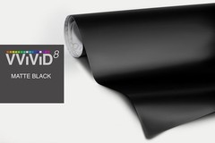 Satin Flat Matte Black Vinyl Wrap 5ft x 1.5ft – Ideal for Customization