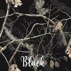 Realtree Black vinyl Wrap air release MATTE Finish 12″x12″