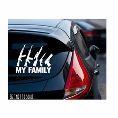 My Family Sticker Decal 2nd Amendment 2A Gun Rights – Choose Size & Color
