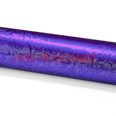 PET Damascus Steel Forged Carbon Fiber Satin Royal Purple Car Vinyl Sticker