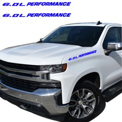 6.0L PERFORMANCE Hood Car sticker decal emblem For Chevy Silverado 1500 2500