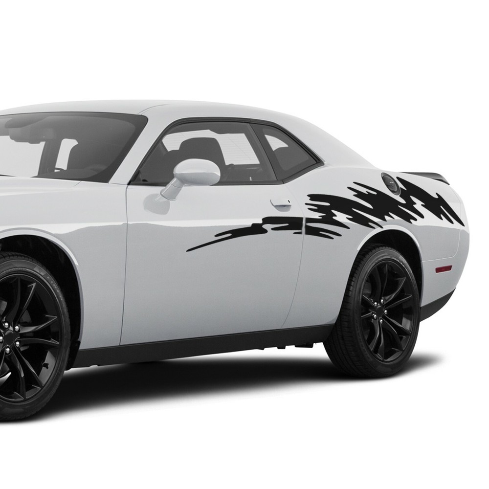 Sticker For Dodge Challenger Back Splash Side Design Vinyl Graphic Decal