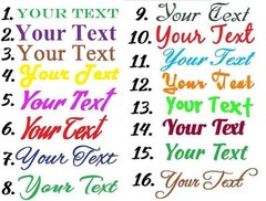 1″ Personalized-Custom name/text vinyl decal sticker 4 car-bumper-laptop-window