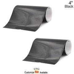 2x 4″ x 78″ DIY Black Racing Stripes Car Hood Vinyl Tape Sticker Body Decals