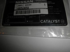 2007 NISSAN ALTIMA 2.5L OEM NEW EMISSION LABEL 14805JA05A