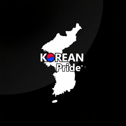 KOREAN PRIDE #3 Korea vinyl car decal sticker with Korea Map 8″(H)