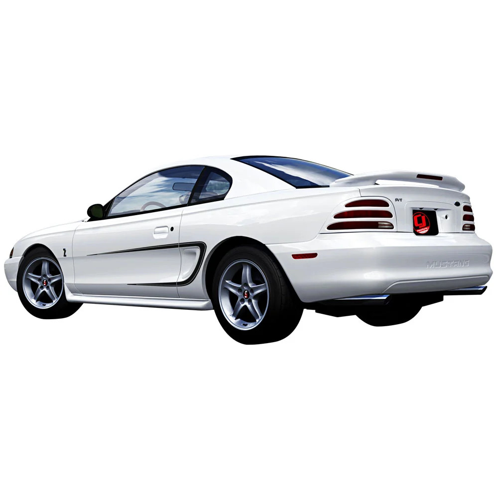 Graphic Express Side Stripe Kit C-Stripe Dual Line Black Mustang 1994-1998