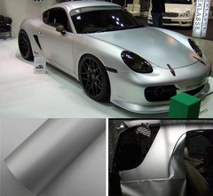 Full Roll 100FT x 5FT Matte Flat Vinyl Wrap Car Sticker Self-adhesive PVC Silver