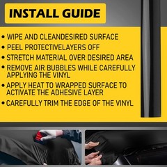 Gloss Flat Black Vinyl Vynil Car Auto Vehicle Wrap Sticker Decal Film Sheet