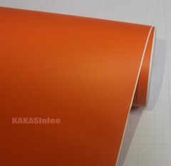 Orange Stretch Matte Dull Finish PVC Car Vinyl Wrap Sticker Film Bubbles Free US