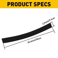 Car Anti-Scratch Pickup Rear Guard Protector Bumper Trim Cover Pad Accessories
