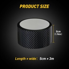 5D Carbon Fiber Car Door Protector Sill Scuff Cover Sticker Antiscratch Strip
