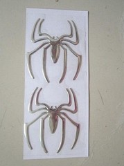 Choose Color Sheet of 2 SPIDER 2.5″ x 2.25″ Decals (#100)