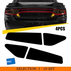 4-40 Tail Light Tint Film for Dodge Charger 2015-22 Vinyl Smoked VLT-20% Overlay