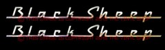 x2 “Black Sheep” CHROME decal for fender or saddle bag for Motorcycles
