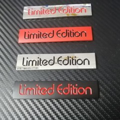 Car Badge Limited Edition 10.5cm Metal Trunk Side Motorcycle Emblem Sticker