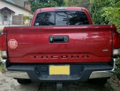 BLACK Tailgate Insert Letters Decal Vinyl Stickers for Toyota Tacoma 2016-22 New