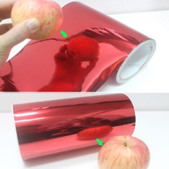 4in Wide Mirror Chrome Vinyl Wrap Tape Sticker Car Phone Film Trim Decor / Decal