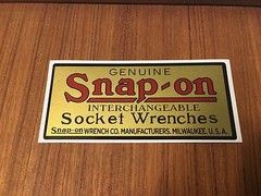compatible with Snap-on Interchangeable Socket Wrenches Decal tool box