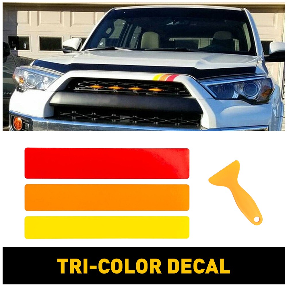 3 Color Tri-Color Stripe Decal Sticker Car Universal Auto For Toyota TACOMA