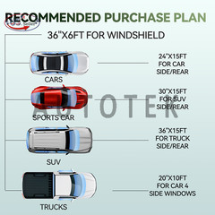 2ply Premium Window Tint Roll for Home, Office, Car, Auto – Any Size & Shade