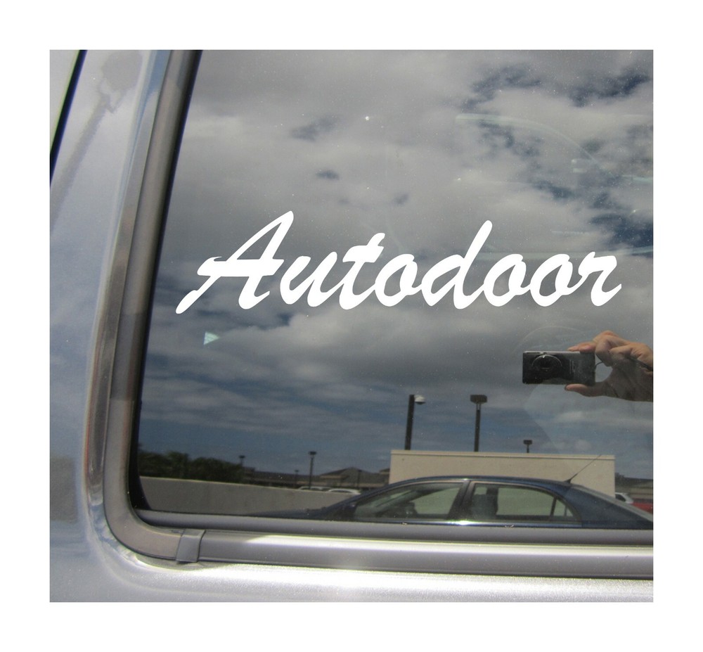 Autodoor – Automatic Sliding Door – Van Car Window Vinyl Decal Sticker 10616