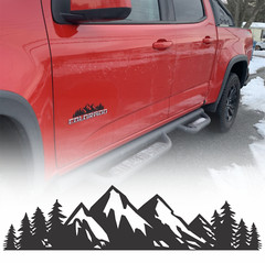 Vinyl Mountain Car Decal Trunk Bumper Sticker Badge or Emblem Vehicle Graphic