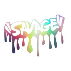 SAVAGE MULTICOLOR PAINT SPLATTER DRIP 6” INCH Vinyl Decal Sticker 1PC