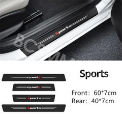 Car Front Rear Door Scuff Sill Cover Panel Stickers Scratch Resistant Protector