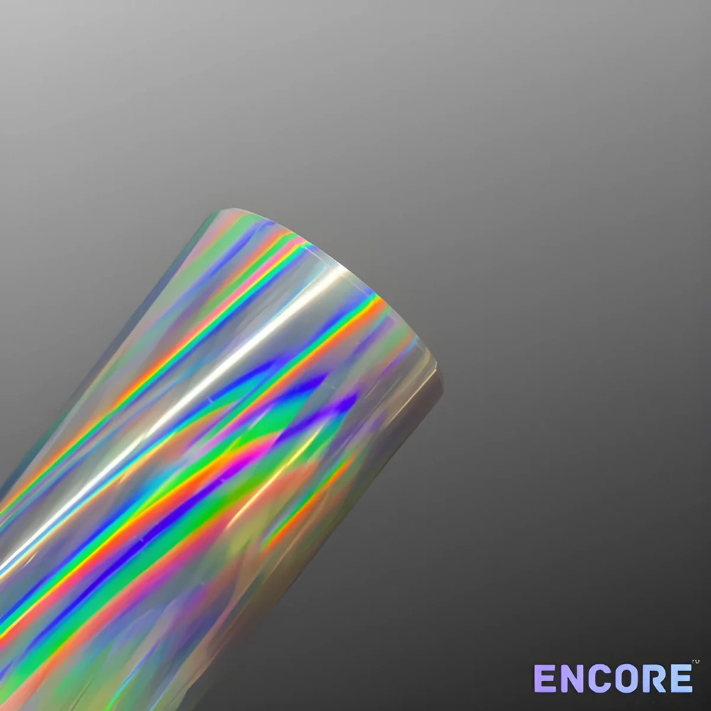 Encore® EFX21 Silver Holographic Vinyl 24”x10 Yds – Adhesive Sign & Display Film