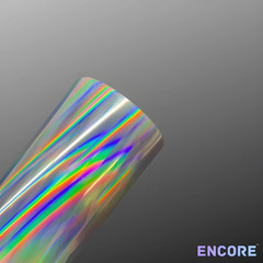 Encore® EFX21 Silver Holographic Vinyl 24”x10 Yds – Adhesive Sign & Display Film