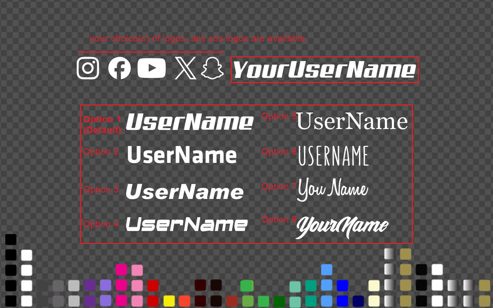 Instagram Facebook Snapchat Youtube X Decal Sticker Car Banner Windscreen