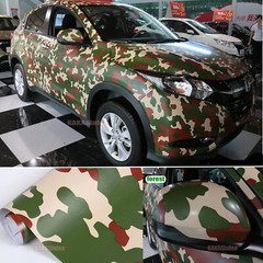 Bubble Free Camouflage Camo Car Digital Forest Vinyl Wrap Film Trim Sticker ABUS